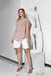Brunello Cucinelli Шорты джинсовые из хлопка и эластана женские белые - 99% хлопок, 1% эластан. пуговица, молния. два передних кармана, два задних кармана. Страна производитель: Италия. Уход: специализированная чистка - фото 7