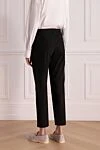 Pants made of cotton and elastane for women black Brunello Cucinelli - 97% cotton, 3% elastane. buttons, zipper. two side, two back pockets. Country of manufacture: Italy. Care: specialized cleaning - photo 4