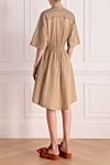 Beige cotton dress for women Brunello Cucinelli - 100% cotton. drawstring, buttons. Country of manufacture: Italy. Care: specialized cleaning - photo 4