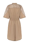 Beige cotton dress for women Brunello Cucinelli - 100% cotton. drawstring, buttons. Country of manufacture: Italy. Care: specialized cleaning - photo 6