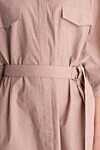 Brunello Cucinelli Beige cotton and polyamide dress for women - 75% cotton, 25% polyamide. buttons, belt. two chest pockets. Country of manufacture: Italy. Care: specialized cleaning - photo 5