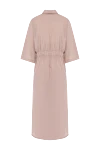 Beige cotton and polyamide dress for women Brunello Cucinelli - 75% cotton, 25% polyamide. buttons, belt. two chest pockets. Country of manufacture: Italy. Care: specialized cleaning - photo 6