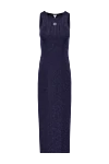 Loewe Women's purple knitted dress - brand logo. 69% viscose, 21% polyester, 10% polyamide. Country of manufacture: Italy. Care: specialized cleaning - photo 1