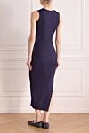 Women's purple knitted dress Loewe - brand logo. 69% viscose, 21% polyester, 10% polyamide. Country of manufacture: Italy. Care: specialized cleaning - photo 4