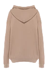 Hoodie made of silk and cotton beige for women Loro Piana - hood. 55% silk, 45% cotton. Closure: drawstring. two front pockets. Country of manufacture: Italy. Care: specialized cleaning - photo 6