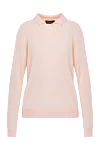 Loro Piana Long sleeve cashmere polo for women pink - 100% cashmere. Country of manufacture: Italy. Care: specialized cleaning - photo 1