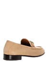 Beige suede moccasins for women Valentino - contrast sole. 100% suede. Country of manufacture: Italy. Care: specialized cleaning - photo 4