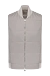 D.Exterior Polyester vest for women beige - 100% polyester. Closure: zipper. two side pockets. Country of manufacture: Italy. Care: specialized cleaning - photo 1