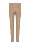 Max&Moi Women's beige leggings made of genuine leather - 100% genuine leather. Country of manufacture: Italy. Care: specialized cleaning - photo 1