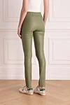 Leggings made of genuine leather for women green Max&Moi - 100% genuine leather. Country of manufacture: Italy. Care: specialized cleaning - photo 4