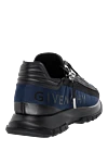 Blue polyester and polyamide sneakers for men Givenchy - brand logo. 71% polyester, 29% polyamide. Closure: laces, zipper. Country of manufacture: Italy. Care: specialized cleaning - photo 4