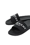 Givenchy Flip flops made of polyurethane for men black - brand logo. 100% polyurethane. Country of manufacture: Italy. Care: specialized cleaning - photo 5