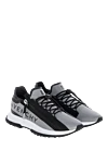 Givenchy Gray polyester and polyamide sneakers for men - brand logo. 71% polyester, 29% polyamide. Closure: laces, zipper. Country of manufacture: Italy. Care: specialized cleaning - photo 3