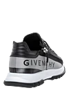 Gray polyester and polyamide sneakers for men Givenchy - brand logo. 71% polyester, 29% polyamide. Closure: laces, zipper. Country of manufacture: Italy. Care: specialized cleaning - photo 4