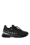 Givenchy Sneakers made of polyester and polyamide black men's - brand logo. 71% polyester, 29% polyamide. Closure: laces, zipper. Country of manufacture: Italy. Care: specialized cleaning - photo 1