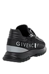 Sneakers made of polyester and polyamide black men's Givenchy - brand logo. 71% polyester, 29% polyamide. Closure: laces, zipper. Country of manufacture: Italy. Care: specialized cleaning - photo 4