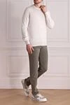 Cotton jumper for men white Brunello Cucinelli - 100% cotton. Country of manufacture: Italy. Care: specialized cleaning - photo 2
