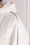 Brunello Cucinelli Polyester jacket for women white - hood. 100% polyester. zipper, drawstring. two side pockets. Country of manufacture: Italy. Care: specialized cleaning - photo 5