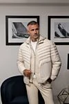 Brunello Cucinelli Куртка з нейлону чоловіча бежева - 100% нейлон. блискавка. дві бічні кишені. Країна виробник: Італія. Догляд: спеціалізоване чищення - фото 7