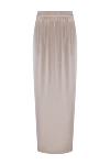Brunello Cucinelli Maxi skirt for women beige - 63% silk, 32% viscose, 5% elastane. Closure: zipper. Country of manufacture: Italy. Care: specialized cleaning - photo 1