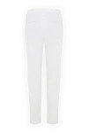 Pants made of cotton and elastane for women white Brunello Cucinelli - 97% cotton, 3% elastane. buttons, zipper. two side, two back pockets. Country of manufacture: Italy. Care: specialized cleaning - photo 6