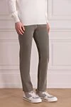 Brunello Cucinelli Gray cotton jeans for men - 100% cotton. zipper, button. two front pockets, two back pockets. Country of manufacture: Italy. Care: specialized cleaning - photo 3