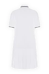 White knitted cotton dress for women Brunello Cucinelli - contrast edging, logo. 100% cotton. Closure: buttons. chest pocket. Country of manufacture: Italy. Care: specialized cleaning - photo 6
