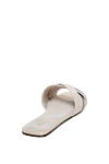 Flip flops made of genuine leather for women beige Brunello Cucinelli - 100% genuine leather. buckle. Country of manufacture: Italy. Care: specialized cleaning - photo 4