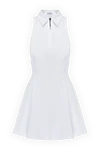 Brunello Cucinelli Women's white knitted dress made of cotton and elastane - 95% cotton, 5% elastane. Closure: zipper. Country of manufacture: Italy. Care: specialized cleaning - photo 1