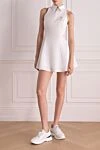 Women's white knitted dress made of cotton and elastane Brunello Cucinelli - 95% cotton, 5% elastane. Closure: zipper. Country of manufacture: Italy. Care: specialized cleaning - photo 2