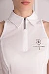 Women's white knitted dress made of cotton and elastane Brunello Cucinelli - 95% cotton, 5% elastane. Closure: zipper. Country of manufacture: Italy. Care: specialized cleaning - photo 6