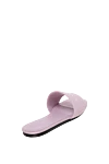 Cotton and leather flip flops for women pink Givenchy - brand logo. 60% cotton, 40% genuine leather. Country of manufacture: Italy. Care: specialized cleaning - photo 4