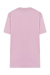 T-shirt for women pink Givenchy - brand logo. 100% cotton. Country of manufacture: Italy. Care: specialized cleaning - photo 6