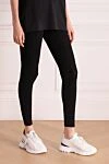 Givenchy Leggings for women black - 91% viscose, 5% polyamide, 4% polyester. Country of manufacture: Italy. Care: specialized cleaning - photo 3