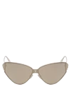 Balenciaga Metal sun protection goggles, gray - logo. Frame color: gray. gray. metal. Country of manufacture: Italy. Care: specialized cleaning - photo 1