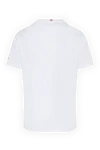 White cotton T-shirt for men MC2 Saint Barth - landscape drawing. 100% cotton. Country of manufacture: Italy. Care: specialized cleaning - photo 6