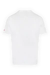 White linen T-shirt for men MC2 Saint Barth - beach pattern. 100% linen. Country of manufacture: Italy. Care: specialized cleaning - photo 6