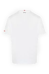 Men's white linen T-shirt with print MC2 Saint Barth - drawing by The King. 100% linen. Country of manufacture: Italy. Care: specialized cleaning - photo 6