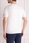 Men's white cotton T-shirt with print MC2 Saint Barth - castle pattern. 100% cotton. Country of manufacture: Italy. Care: specialized cleaning - photo 4