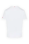 Men's white cotton T-shirt with print MC2 Saint Barth - castle pattern. 100% cotton. Country of manufacture: Italy. Care: specialized cleaning - photo 6