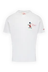 MC2 Saint Barth Men's white cotton T-shirt with print - duck pattern. 100% cotton. Country of manufacture: Italy. Care: specialized cleaning - photo 1