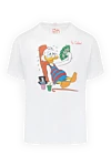 MC2 Saint Barth Men's white cotton T-shirt with print - Donald Duck drawing. 100% cotton. Country of manufacture: Italy. Care: specialized cleaning - photo 1