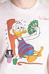 MC2 Saint Barth Men's white cotton T-shirt with print - Donald Duck drawing. 100% cotton. Country of manufacture: Italy. Care: specialized cleaning - photo 5