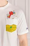 MC2 Saint Barth Men's white cotton T-shirt with print - Donald Duck drawing. 100% cotton. Country of manufacture: Italy. Care: specialized cleaning - photo 5