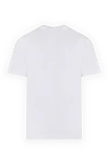 Men's white cotton T-shirt with logo Stone Island - brand logo. 100% cotton. Country of manufacture: Italy. Care: specialized cleaning - photo 6