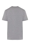 Men's gray cotton T-shirt with logo Stone Island - brand logo. 100% cotton. Country of manufacture: Italy. Care: specialized cleaning - photo 6