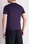 Men's purple cotton T-shirt Stone Island - Decor: brand logo. Composition: 100% cotton. Country of manufacture: Italy. Care: specialized cleaning - photo 4