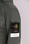 Stone Island Куртка з бавовни зелена чоловіча - Декор: логотип бренду. Додатково: капюшон. Склад: 100% бавовна. Застібка: гудзики. Кишені: дві нагрудні кишені. Країна виробник: Італія. Догляд: спеціалізоване чищення - фото 5