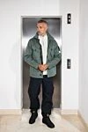 Куртка из хлопка зеленая мужская Stone Island - логотип бренда. капюшон. 100% хлопок. пуговицы. два нагрудных кармана. Страна производитель: Италия. Уход: специализированная чистка - фото 8