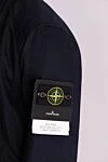 Stone Island Blue cotton jacket for men - Decor: brand logo. Composition: 100% cotton. Fastening: zipper, buttons. Pockets: two side pockets. Country of manufacture: Italy. Care: specialized cleaning - photo 5